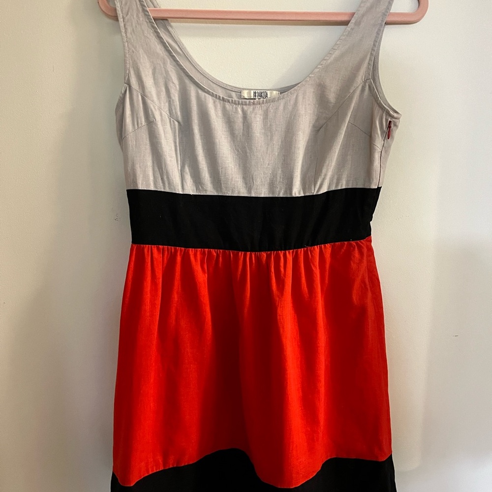 BB Dakota Red and Black Mini Dress